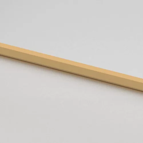Arany edzett üveg és alumínium vékony beltéri ajtó 76x201,5 cm