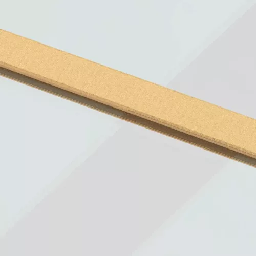 Aranyszínű átlátszó ESG üveg és alumínium tolóajtó 76 x 205 cm