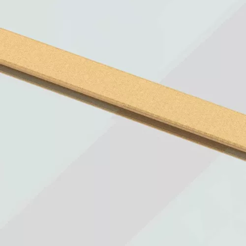 Aranyszínű átlátszó ESG üveg és alumínium tolóajtó 90 x 205 cm