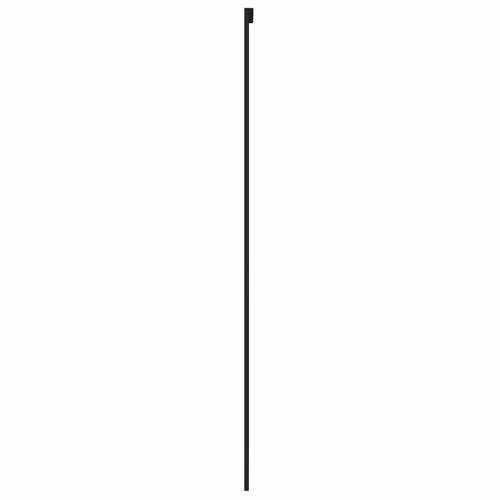 Fekete edzett üveg és alumínium tolóajtó 76 x 205 cm
