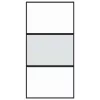 Fekete edzett üveg és alumínium tolóajtó 102,5 x 205 cm