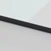 Fekete edzett üveg és alumínium tolóajtó 102,5 x 205 cm