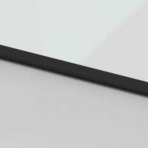 Fekete edzett üveg és alumínium tolóajtó 102,5 x 205 cm