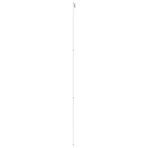 Fehér edzett üveg és alumínium tolóajtó 90 x 205 cm