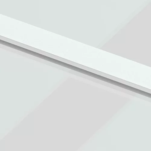 Fehér edzett üveg és alumínium tolóajtó 90 x 205 cm