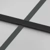 Fekete edzett üveg és alumínium tolóajtó 76 x 205 cm