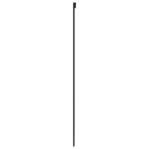 Fekete edzett üveg és alumínium tolóajtó 102,5 x 205 cm