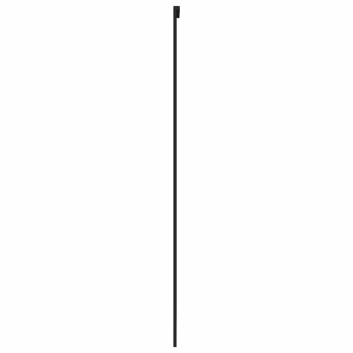Fekete edzett üveg és alumínium tolóajtó 90 x 205 cm