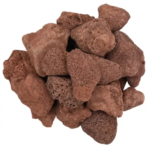 Piros vulkanikus kőzetek 5-8 cm 25 kg