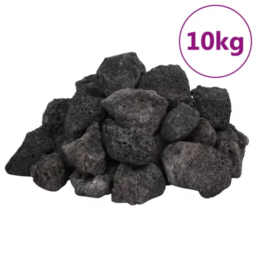 Fekete vulkanikus kőzetek 3-5 cm 10 kg