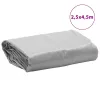 Szürke ponyva 2,5 x 4,5 m 650 g/m²