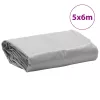 Szürke ponyva 5 x 6 m 650 g/m²