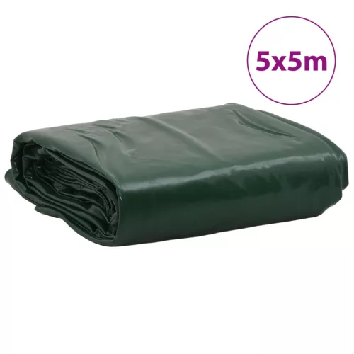 Zöld ponyva 5 x 5 m 650 g/m²