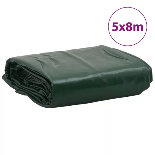Zöld ponyva 5 x 8 m 650 g/m²