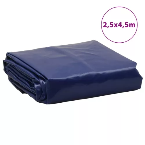 Kék ponyva 2,5 x 4,5 m 650 g/m²
