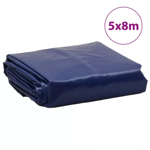 Kék ponyva 5 x 8 m 650 g/m²
