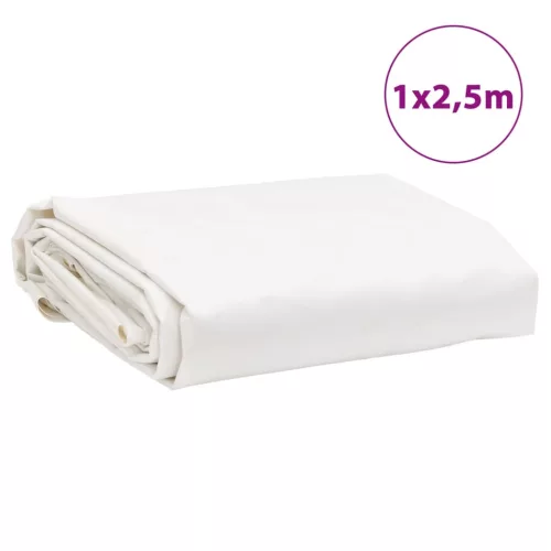 Fehér ponyva 1 x 2,5 m 650 g/m²