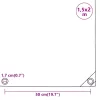 Fehér ponyva 1,5 x 2 m 650 g/m²