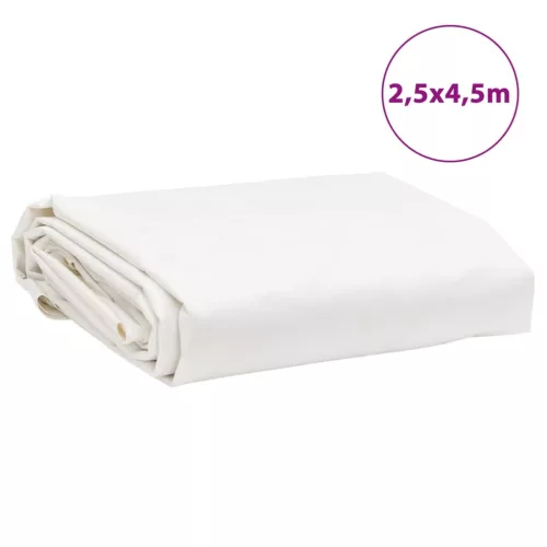 Fehér ponyva 2,5 x 4,5 m 650 g/m²