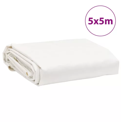 Fehér ponyva 5 x 5 m 650 g/m²