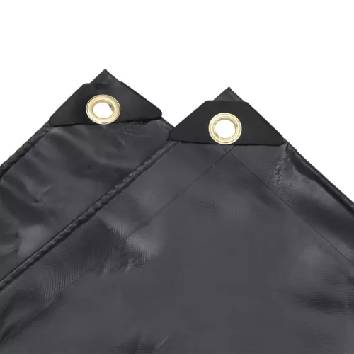 Fekete ponyva 2,5 x 4,5 m 650 g/m²