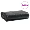 Fekete ponyva 5 x 8 m 650 g/m²