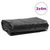 Antracitszürke ponyva 3 x 4 m 650 g/m²