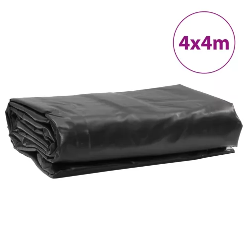 Antracitszürke ponyva 4 x 4 m 650 g/m²