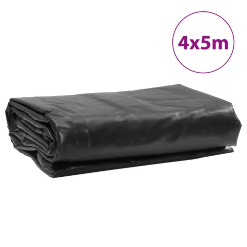 Antracitszürke ponyva 4 x 5 m 650 g/m²