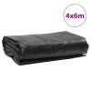 Antracitszürke ponyva 4 x 6 m 650 g/m²