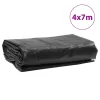 Antracitszürke ponyva 4 x 7 m 650 g/m²