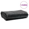 Antracitszürke ponyva 1,5 x 6 m 650 g/m²