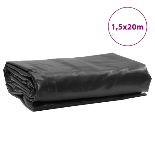 Antracitszürke ponyva 1,5 x 20 m 650 g/m²