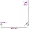 Antracitszürke ponyva 1,5 x 20 m 650 g/m²