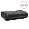 Antracitszürke ponyva 2,5 x 3,5 m 650 g/m²