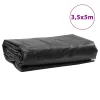 Antracitszürke ponyva 3,5 x 5 m 650 g/m²