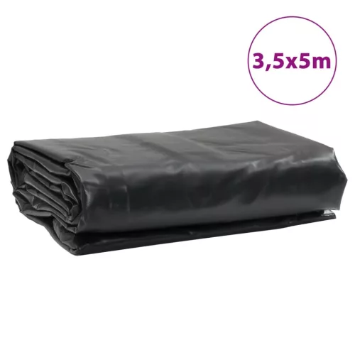 Antracitszürke ponyva 3,5 x 5 m 650 g/m²