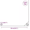 Antracitszürke ponyva 3,5 x 5 m 650 g/m²
