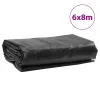 Antracitszürke ponyva 6 x 8 m 650 g/m²