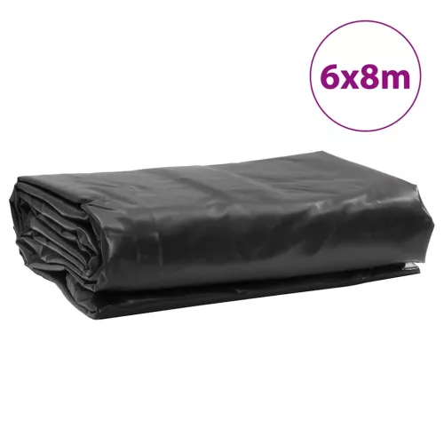 Antracitszürke ponyva 6 x 8 m 650 g/m²