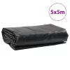 Antracitszürke ponyva 5 x 5 m 650 g/m²