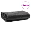 Antracitszürke ponyva 650 g/m² 5 x 6 m