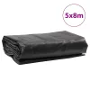Antracitszürke ponyva 5 x 8 m 650 g/m²