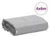 Szürke ponyva 4 x 6 m 650 g/m²