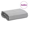 Szürke ponyva 4 x 8 m 650 g/m²