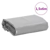 Szürke ponyva 1,5 x 6 m 650 g/m²
