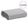 Szürke ponyva 1,5 x 20 m 650 g/m²
