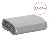 Szürke ponyva 2,5 x 3,5 m 650 g/m²