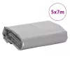 Szürke ponyva 5 x 7 m 650 g/m²