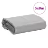 Szürke ponyva 5 x 8 m 650 g/m²